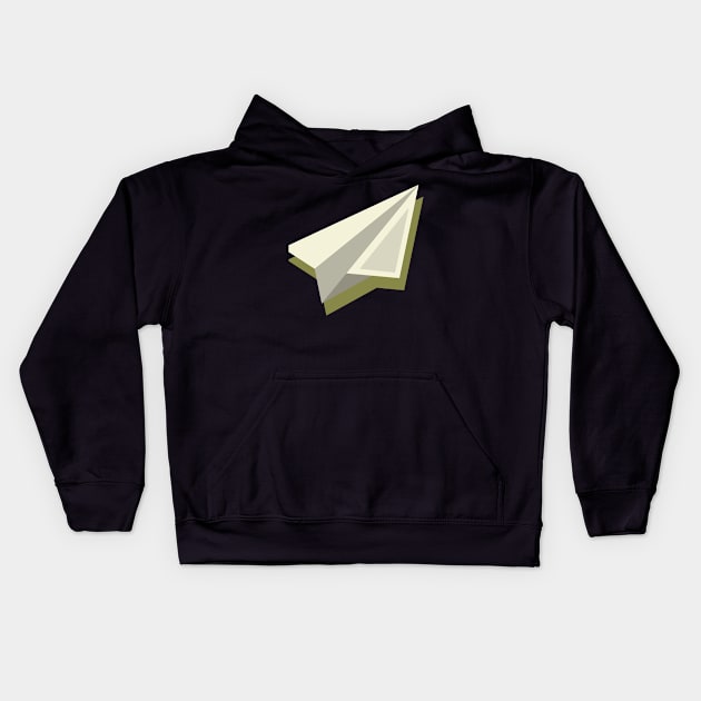 Pilot Paper Plane Design Kids Hoodie by Bazzar Designs